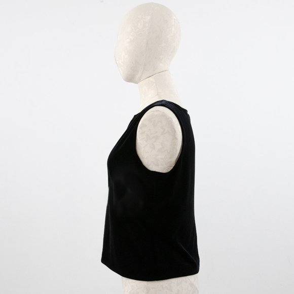 Vintage 90s M Velvet 2-Piece Set Pants Top Black - Picture 8 of 15